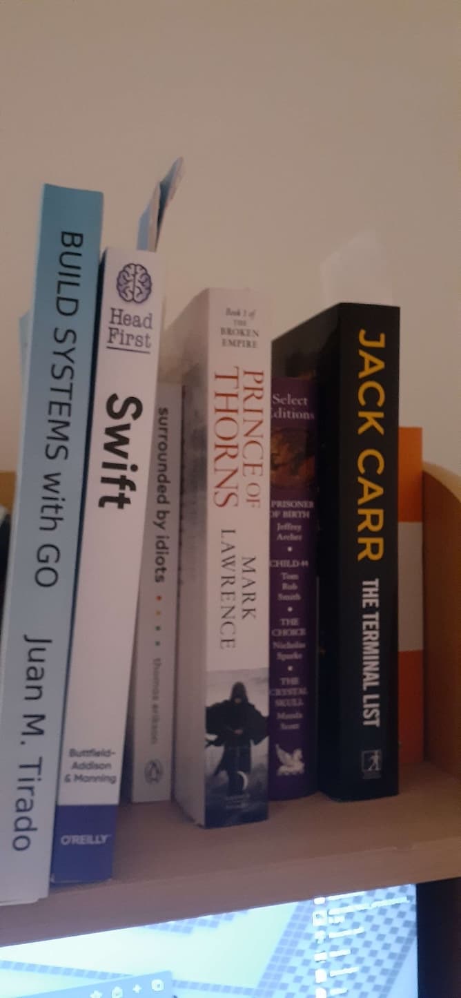 some books i haven't finished reading